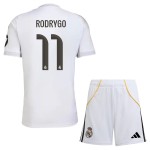 Günstige Fußballtrikots Real Madrid Rodrygo 11 Kinder Heimtrikot 2025-26 Kurzarm Günstige Fußballtrikots Real Madrid Rodrygo 11 Kinder Heimtrikot 2025-26 Kurzarm